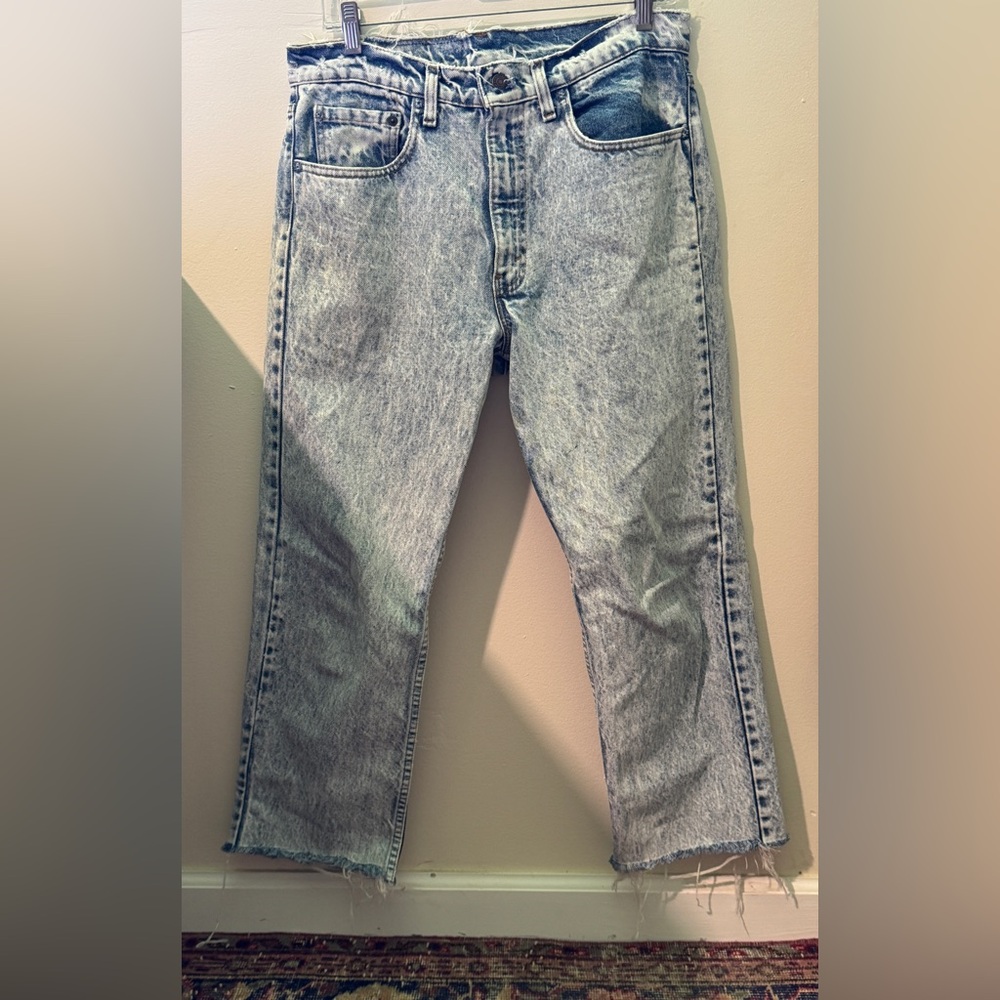 Stonewashed Vintage Levi’s - raw hem